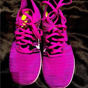 Beautiful bright purple Nike Free running shoes women’s 8